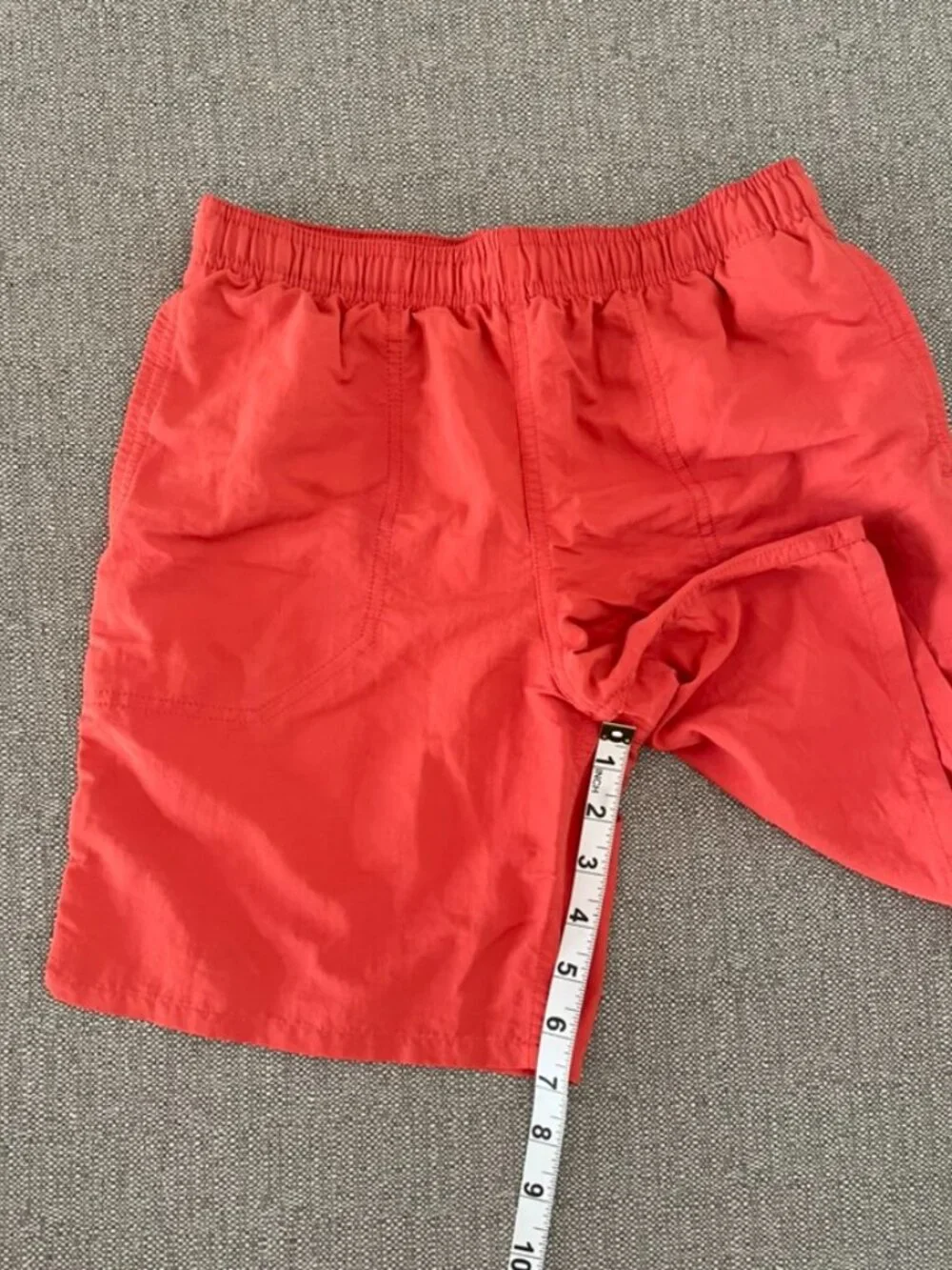 Patagonia Boys Baggies Shorts Swim Trunks in Sumac Red Size L 12 EUC Style 67053